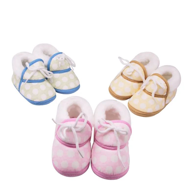 Модные детские ботинки хлопковая обувь с рисунком для новорожденных Новинка года, зимняя детская обувь для младенцев, теплые Нескользящие зимние ботинки 0-12 м F