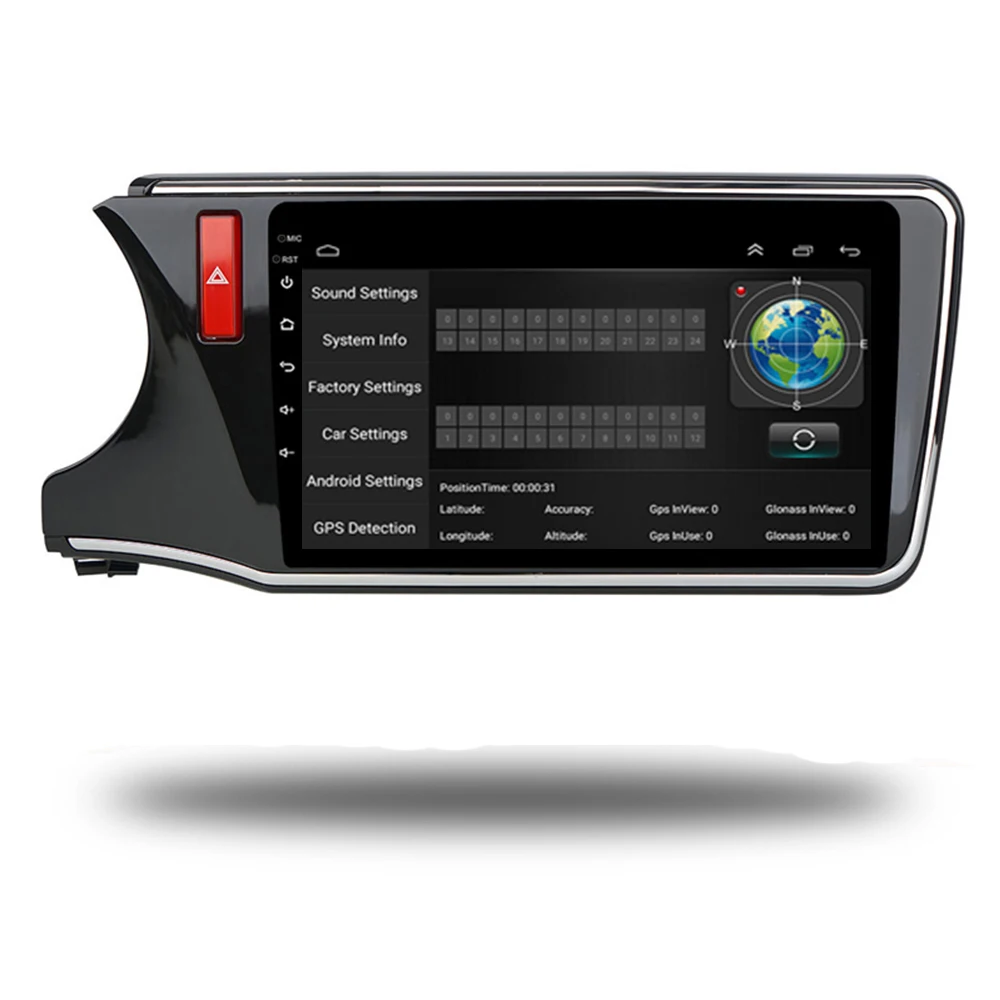 Sale Android 8.1 Car GPS Navigation For Honda City Greiz Gienia 2015-2018 Support Stereo Audio Radio Video Bluetooth 9