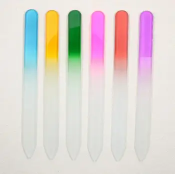 Price Colorful Glass Nail Files Durable Crystal File Nail Buffer NailCare Nail Art Tool For Manicure UV Polish Tool LX5621