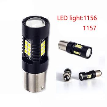 

2pcs P21W 1156 BA15S 1157 BA15D LED Bulbs Car Lights 1200Lm Turn Signal Reverse Brake Light 3030 21SMD 12V 24V