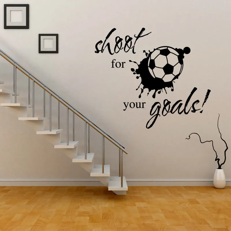 Sports wall stickers football mural living room bedroom wall decoration