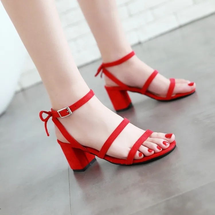 

Big Size9 10 11 12 13 14 15 high heels sandals women shoes woman summer ladies Slender and thick-heeled single shoes