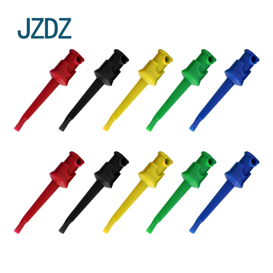 

JZDZ J.30007 10PCS High quality copper PA insulation quick test hook welded type test hook