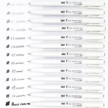 Japan MARVY 003 005 01 03 05 08 1,0 кисти 8 шт. набор Pigma Micron лайнер для рисования маркеры ручки тонкий наконечник черные Sektch маркеры Dessin