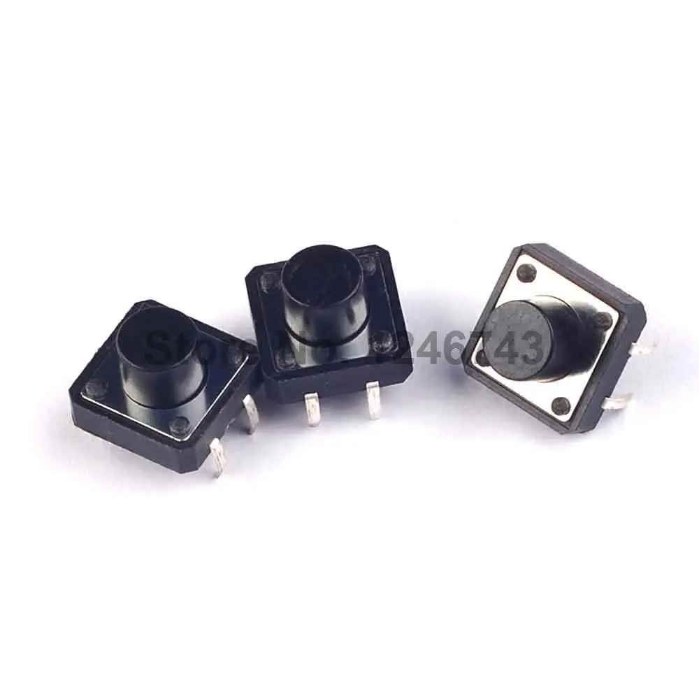 20pcs Dip 12x12x8(h)mm Tactile Tact Push Button Micro Switch Momentary Switches AliExpress