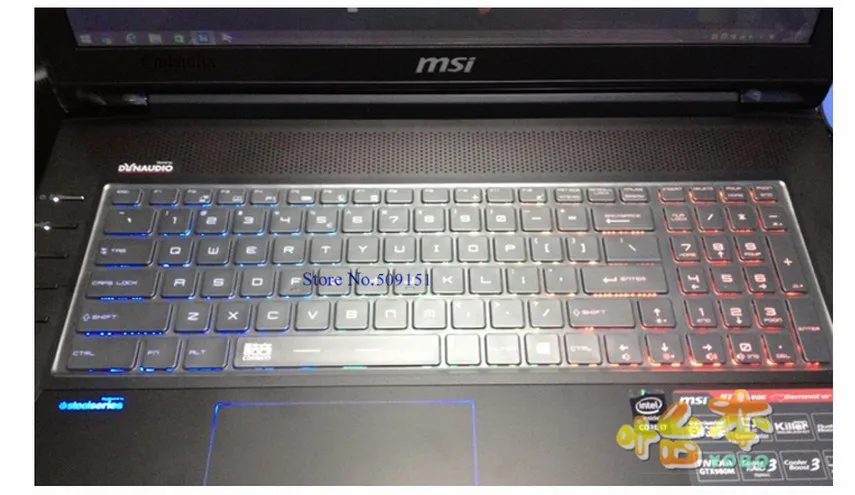 Для MSI GL62M GF62 GP63 PL60 PL62 gp62m GT63 GT63VR GL63 GF62VR GS72VR GV62 17,3 15,6 дюймовый ноутбук пленка для клавиатуры из ТПУ протектор