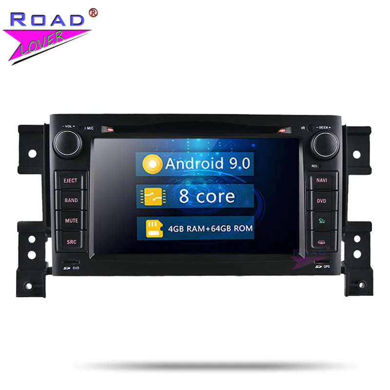 Roadlover Android 9 0 автомобильный ПК dvd-плеер авто радио для Suzuki Grand Vitara 2005-GPS Навигация