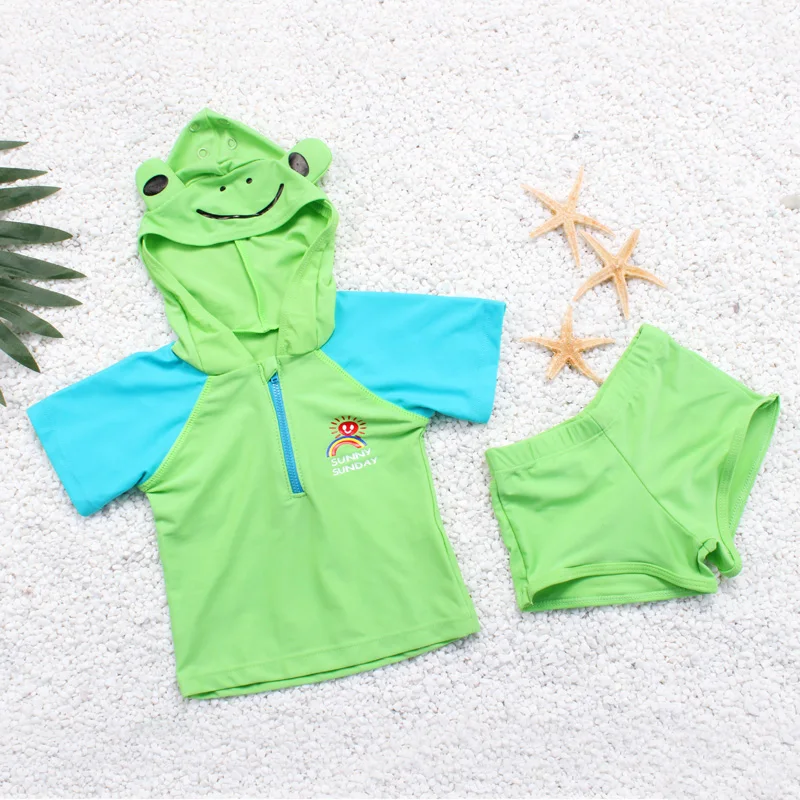 90 130CM Unisex Baby Swimsuit Two Piece For Boy And Girl Teenage Children Boys Swimwear