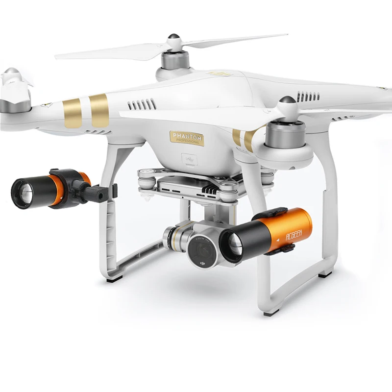 Dual Flashlight Night Flight Lights searchlight Landing gear Fixed Mount for dji phantom 3 SE Professional Advanced Standard drone (2)