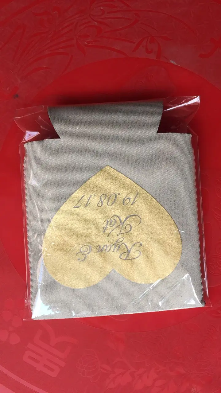 Gold Printing Foldable Stubby Holders With Customer LOGO Gold Print