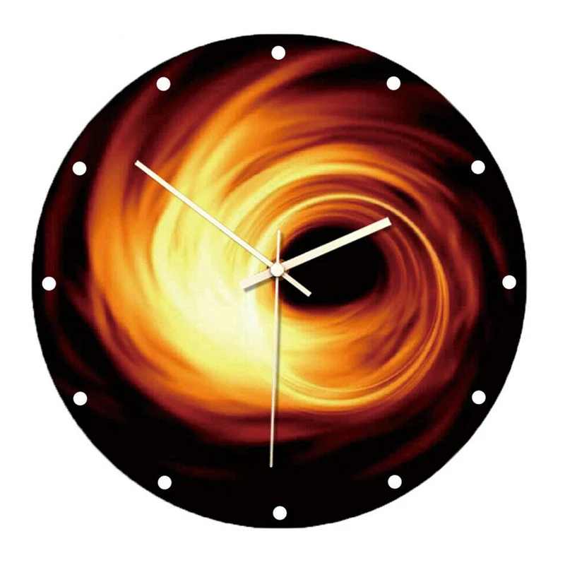 

3D Black Hole Large Wall Clock Removable Illuminated Wall Clocks Watch Living Room Bedroom Store Decorations