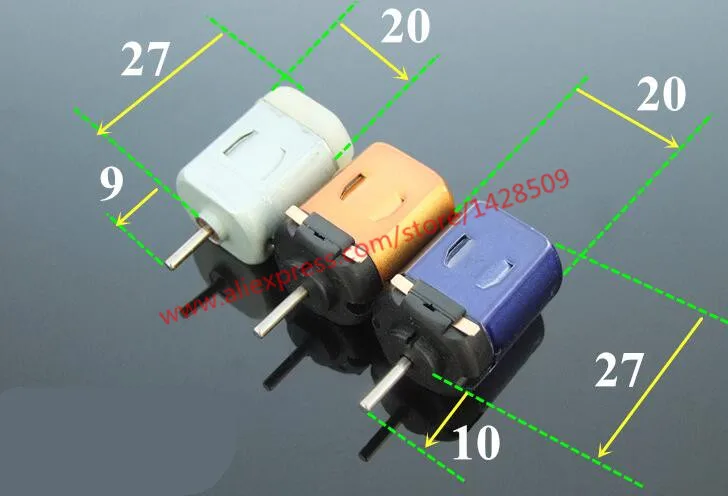 

colour 130 Micro 2.5-3V DC Motor Mini DC Motor High speed strong magnetic motor Technology Teaching Making