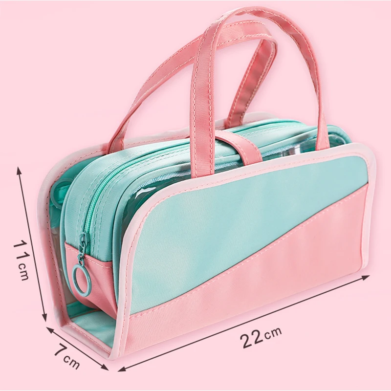 Multifunctional Pencil bag Waterproof oxford choth Detachable Pen bag For School pencil Case Cosmetic case etui wash bag