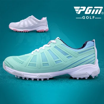 

PGM Women's Sports Golf Shoes Double Patent Waterproof Non-slip Breathable Profession The Exoskeleton Women Golf Sneakers 35-40