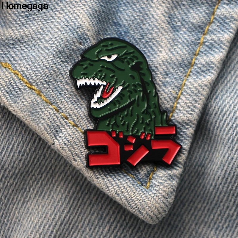 Homegaga horror dinosaure pins para backpack pride clothes Meal for bag shirt hat insignia значки броши для мужчин и