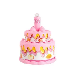 10,5 см DIY ролевые игры торт ко дню рождения модели игрушечные лошадки для детей кухонная игрушечная еда розовый обувь девочек Детская