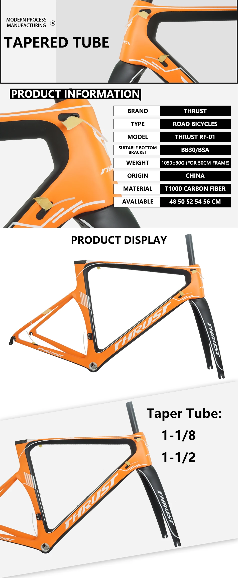 Trident Thurst карбоновая рама для велосипеда 48 50 52 54 56 см T1000 углеродное волокно UD BSA BB30 оранжевый 8 цветов карбоновая рама дорога 2 Гарантия