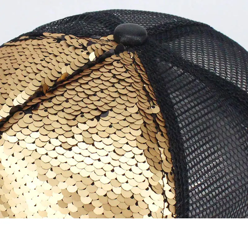Роскошные Блестки Paillette Bling блестящие летние сетчатые PU Бейсбол Шапки Gorras Для женщин Девушка солнце Шапки для вечерние клуб сбор Bones