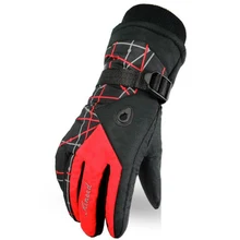 CKAHSBI перчатки лыжные мужские Противоскользящие зимние лыжные перчатки водонепроницаемые для верховой езды горный снегоход ветрозащитные зимние мотоциклетные лыжные перчатки