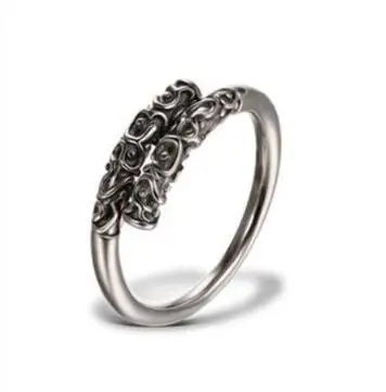 silver Mling модное кольцо из нержавеющей стали для мужчин Панк золото/серебро череп кольца для бойфренда Открытый регулируемый Anillos творчество ювелирные изделия - Цвет основного камня: silver