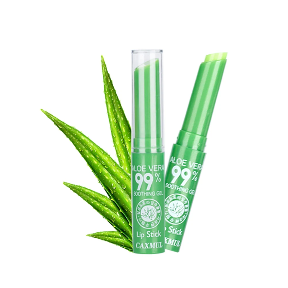 10 шт. чистый натуральный растительный экстракт алоэ бальзам для губ питательный, для макияжа и прочного увлажняющего эффекта, Цвет меняется с температурой губная помада TSLM2