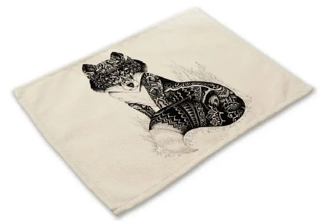 Cammitever Hitam Putih Liar Owl Koala Gajah Merak Fox Badak Hewan