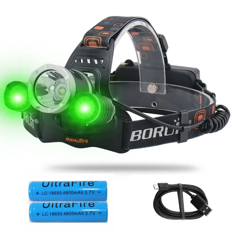 Billige 20W LED Scheinwerfer mit Weiß Grün led leuchten, 3 Beleuchtung Modi, USB Aufladbare, wasserdicht Angeln Lichter für Wandern, Camping