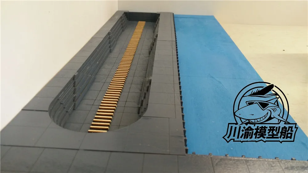1/700 масштаб судостроительная док станция дока Диона платформа в форме дуги DIY