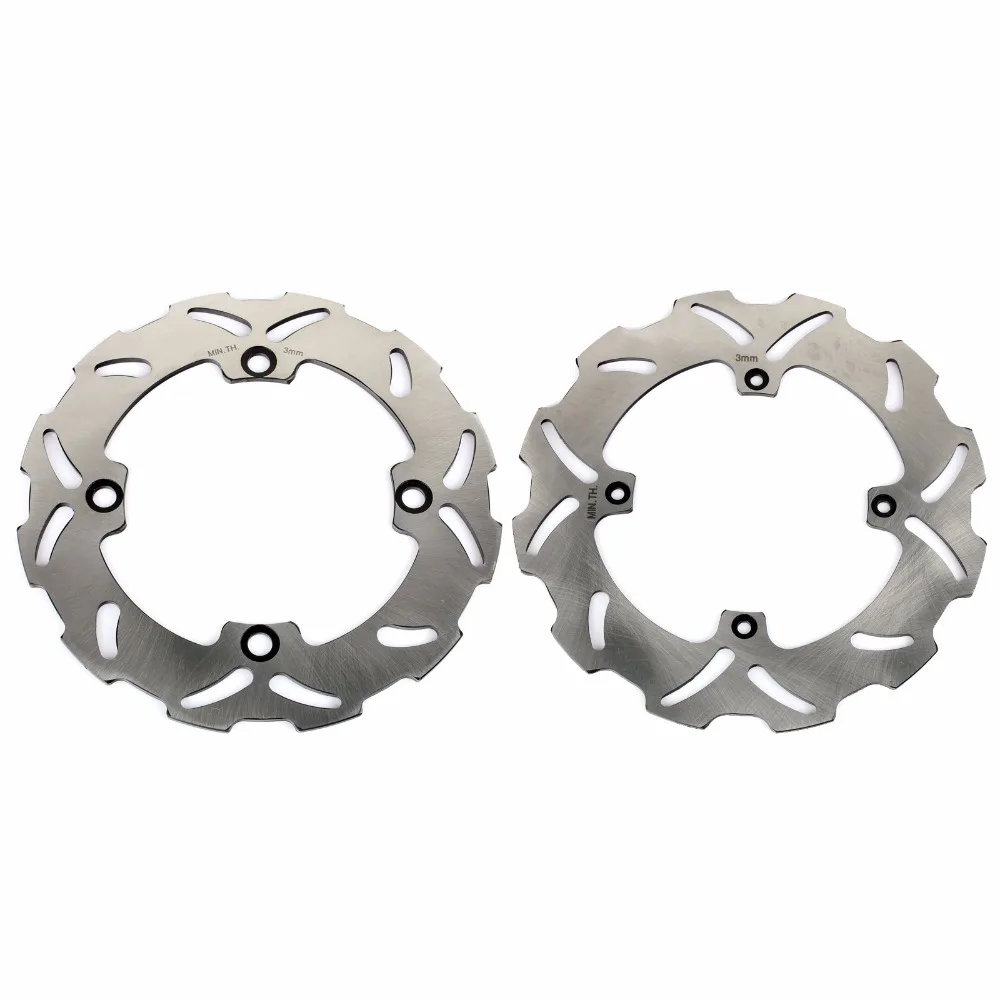 

BIKINGBOY Front Rear Full Set Brake Disks Discs Rotors Wave For HONDA CR R CR E 125 250 500 1992 1993 1994 92-94