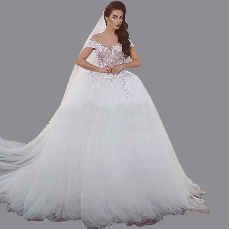 Ball Gown Sweetheart Beaded Hippy Wedding Dresses Soft White Tulle