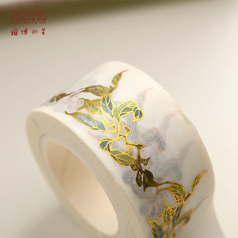 

NATIONAL MUSEUM OF CHINA - 10-meters Chinese-style creative gilded washi tape - ideal for decorating notebook and DIY printing