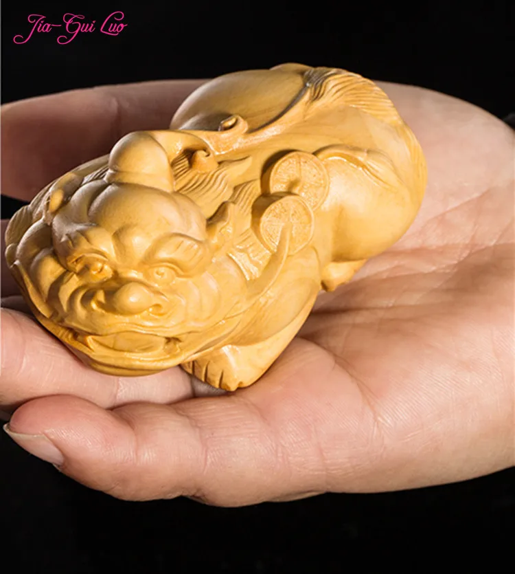 JIA GUI люо резьба из самшита декоративная маленькая скульптура модель ремесло