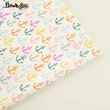 Booksew Вышивание ткани яркий Цвет якорь хлопок саржа Ткань для ребенка beding кукла Подушка Текстиль для дома ткани Tecido см
