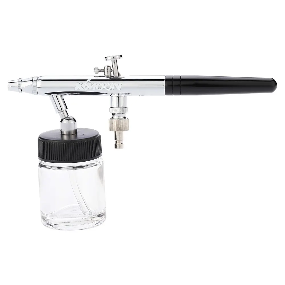 

0.35mm Dual Action Spray Gun Airbrush Kit Siphon Feed Air Brush for Temporary Tattoo Manicure Makeup Cake Art Painting
