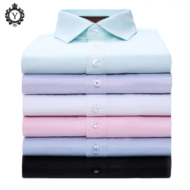

Mens Social Business Dress Shirt Fashion Casual Long Sleeved Shirt Men Brand Clothing Soft Striped Solid Slim fit Male Shirts