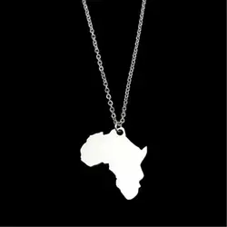 Новое модное ожерелье Африка Нигерия Guatemala Tennessee флаг с надписью штат Алабама высокое качество из нержавеющей стали Карта Ожерелье женские