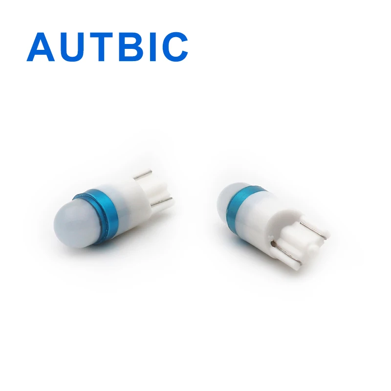 AUTBIC 2 шт. Автомобильный светодиодный светильник 12 В T10 W5W 194 Белый Красный Кристалл
