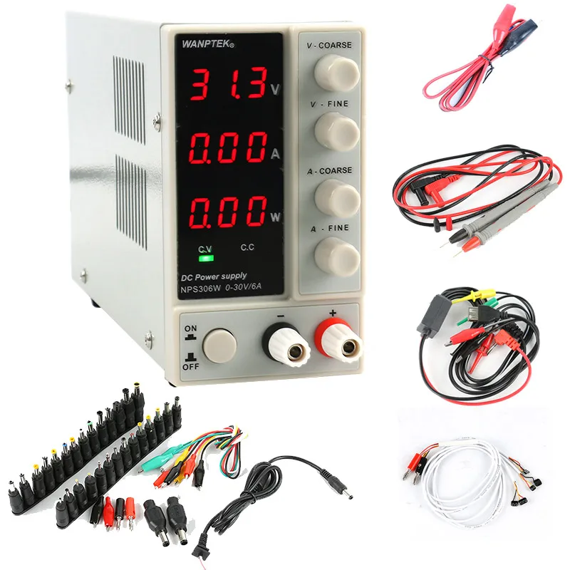 NPS-306W NPS3010W NPS306W Регулируемый цифровой источник питания постоянного тока 30V 10A 5A с дисплеем питания переключатель лабораторный блок питания - Цвет: NPS-306W