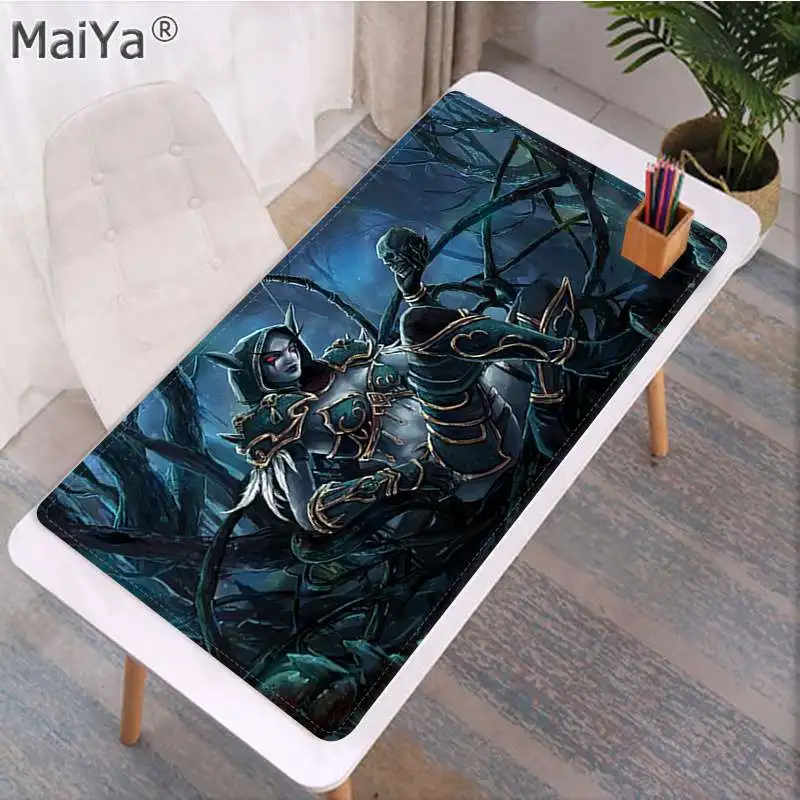 Maiya винтажный крутой Мир Warcraft натуральный резиновый игровой коврик для мыши Настольный коврик большой коврик для мыши клавиатуры коврик - Цвет: Lock Edge 40X90cm