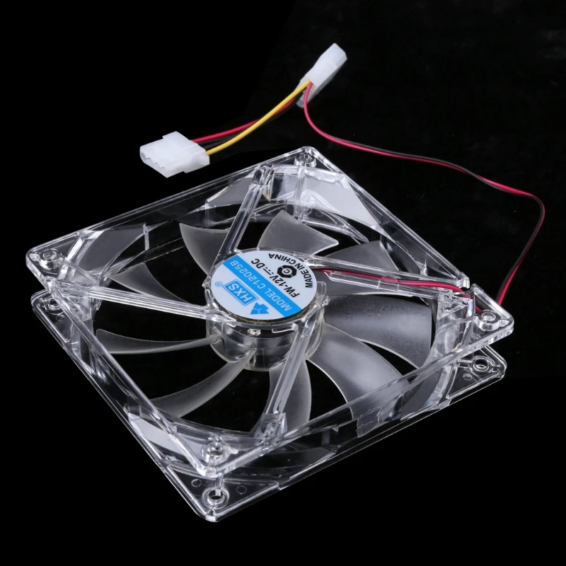 

4-pin Sleeve Bearing Blue LED Light Computer PC Fan Heatsink CPU Cooler Cooling Fan Heatsink