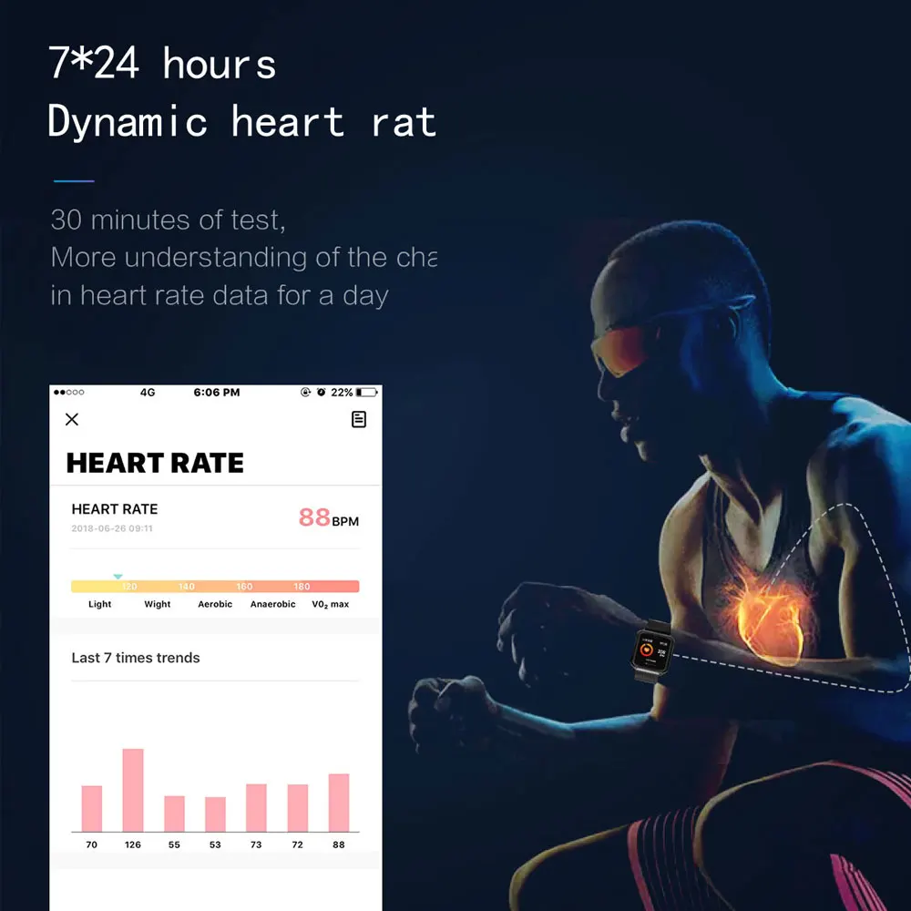 Смарт-часы COXANG P68 для мужчин, измеритель артериального давления, шагомер, трекер активности, IP68 Водонепроницаемые Смарт-часы для Apple IOS Iphone Android