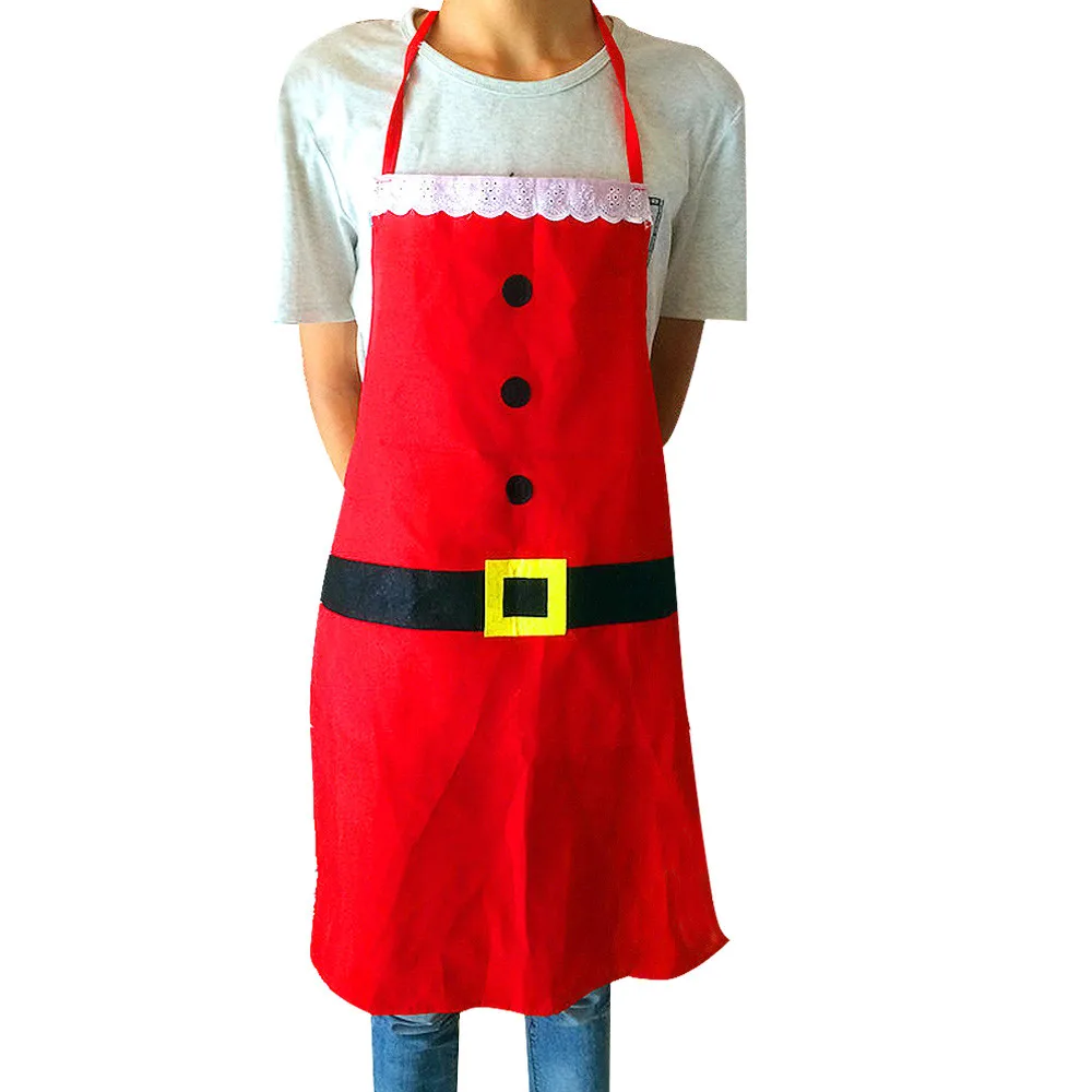 

Saingace Cooking Apron Kitchen Cooking Tools Set Hot Selling Sleeveless Cloth retro apron Creative Christmas Aprons for Wommen