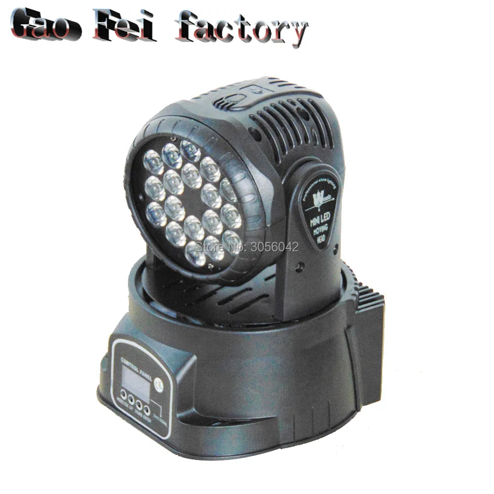 

led moving head dj light 18x3W RGB wash light dmx stage light for disco party lights