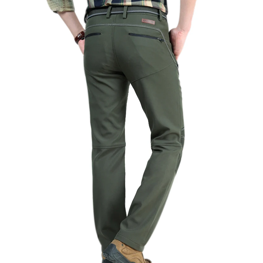 Mountainskin 2018 invierno de los hombres Softshell pantalones de lana pantalones de deportes al aire libre impermeable grueso Trekking senderismo esquí pantalones VA140 Mountainskin 2018 invierno de los hombres Softshell pantalones de lana pantalones de deportes al aire libre impermeable grueso Trekking senderismo esquí pantalones VA140