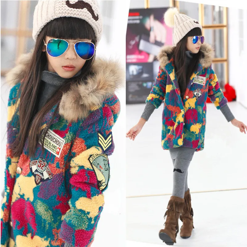 

girls jacket winter 2016 colorfully long hooded girls winter coat warm thick long sleeve girls jacket winter outwears clothes