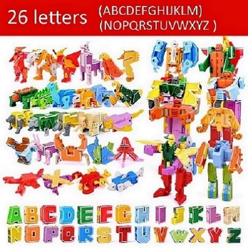 

Building blocks digital Transformers letters shaped children learning toys plastic blocks LIN TING HAN