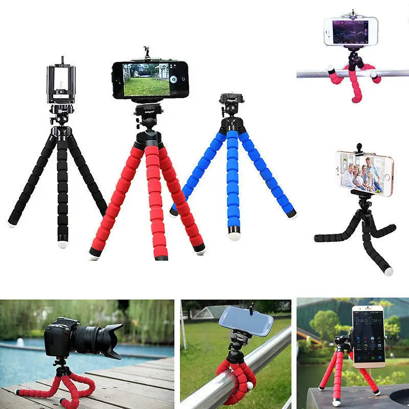 Universal Octopus Stand Tripod Mount Holder for iPhone Samsung Cell