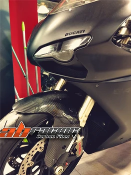 

Front Fender Hugger Mudguard Cover For Ducati 848 1098 1198 Full Carbon Fiber 100% Twill