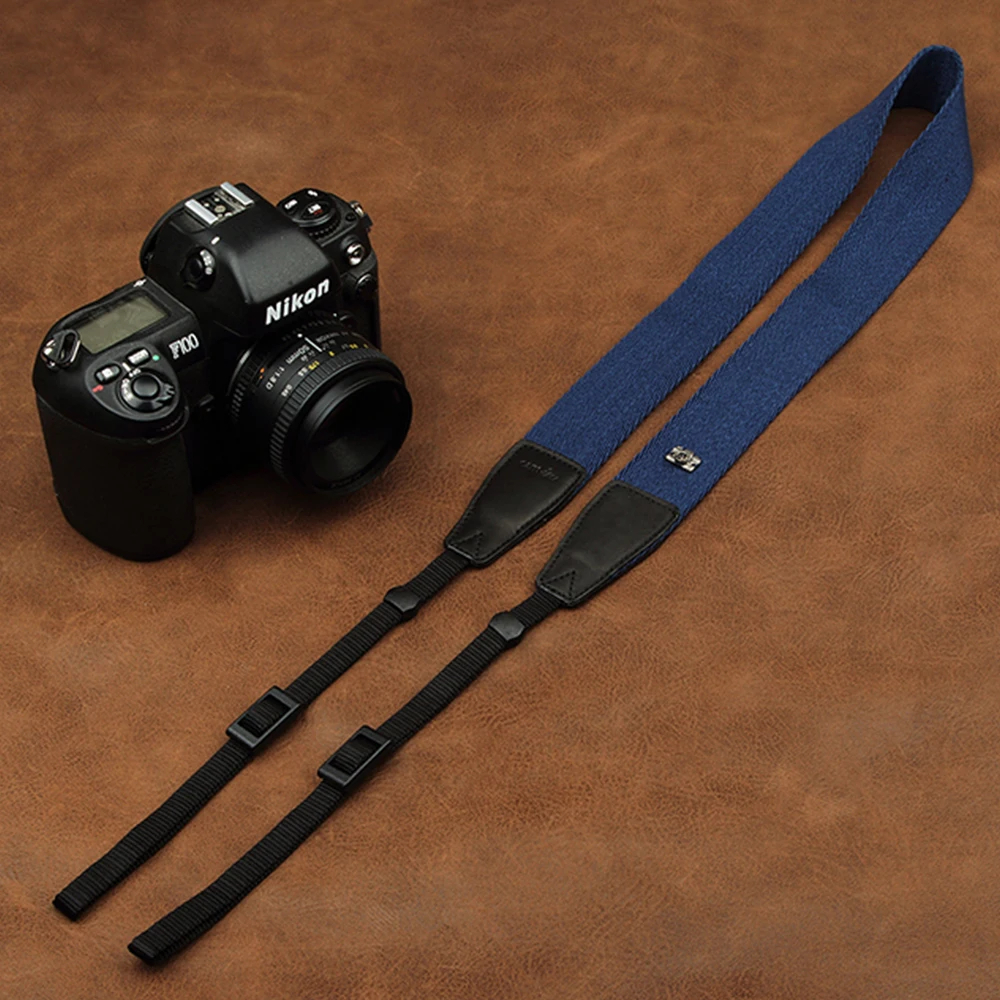 Cam-in CS029 8001-8015 Универсальный Регулируемый хлопковый кожаный ремешок для камеры на шею плечевой ремень для переноски камеры Canon sony Nikon