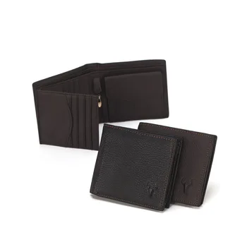 

Brand Men Vintage Purse Black Large Trifold Real Genuine Leather Wallet Coin Bag Credit Card Holder ID Card Wallets For Men